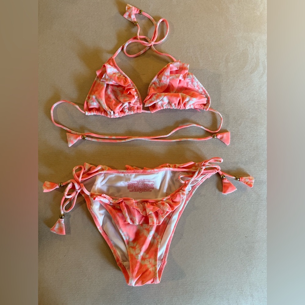 ❤️Victoria Secret ❤️Pink Tie-Dye Bikini Set